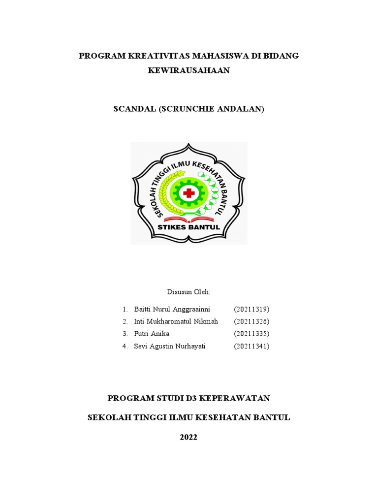 Proposal Kewirausahaan | PDF | Karier & Perkembangan
