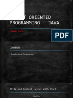 Object Oriented Programming - Java