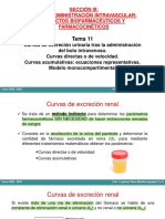 Tema 11 Curvas de Excreción Urinaria