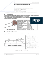 TP3: Capteur de Luminosité LDR