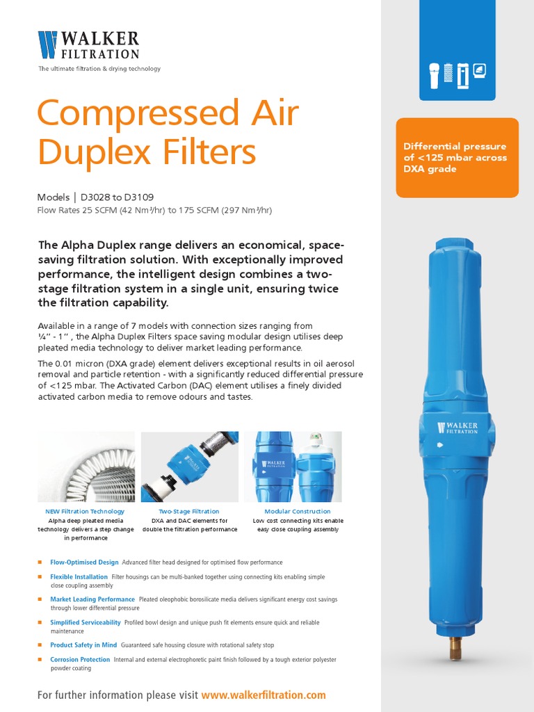 Alpha Duplex Filters Overview | PDF | Filtration | Carbon Dioxide