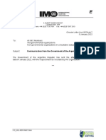 Circular Letter No.4287-Add.7 - Communication From The Government of The Argentine Republic (Secretariat)