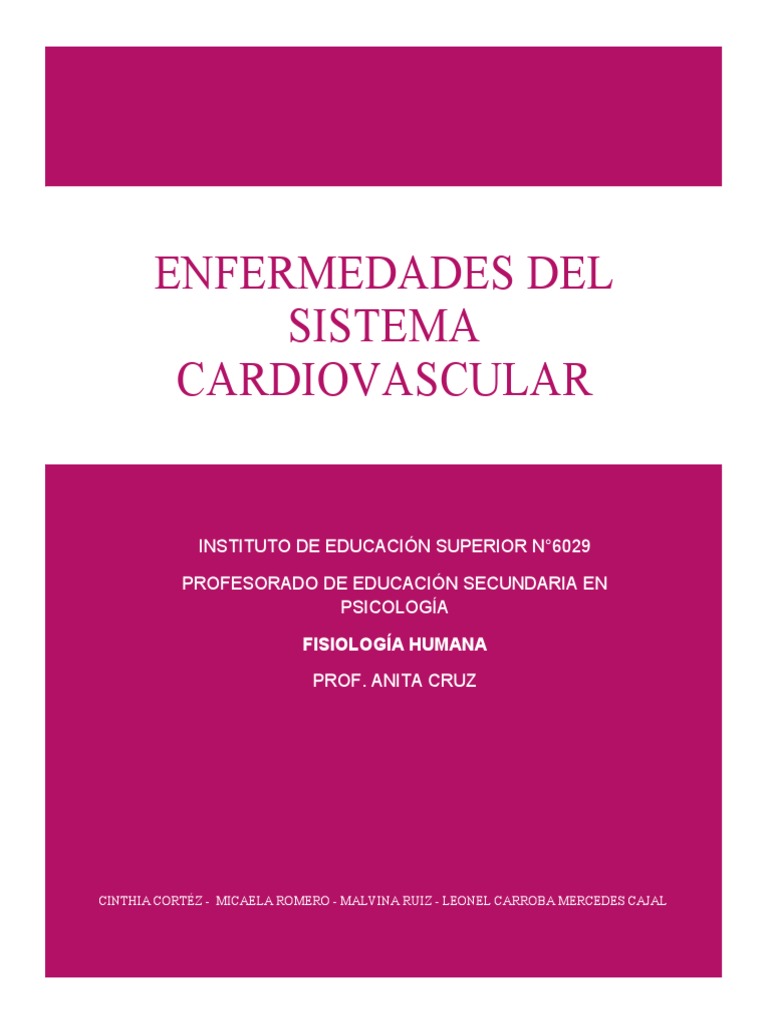 Enfermedades Cardiovasculares | PDF | Leucemia | Infarto de miocardio