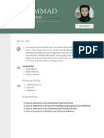 Black Blue Modern Professional CV Resume Template