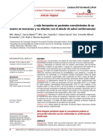 Estados Emocionales Más Frecuentes en Pacientes Convalecientes de Un Infarto de Miocardio y Su Relación Con El Estado de Salud Cardiovascular