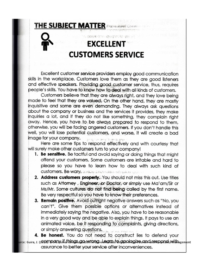 Customer Service PDF