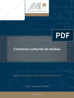 Rapport Contenus Culturels Et Médias