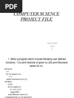 Computer Science Project File