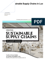 Creating Sustainable Supply Chains in Luxury Fashion