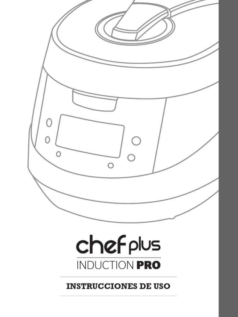 Instrucciones de Uso Chef Plus Induction | PDF | Estufa de cocina | Arroz