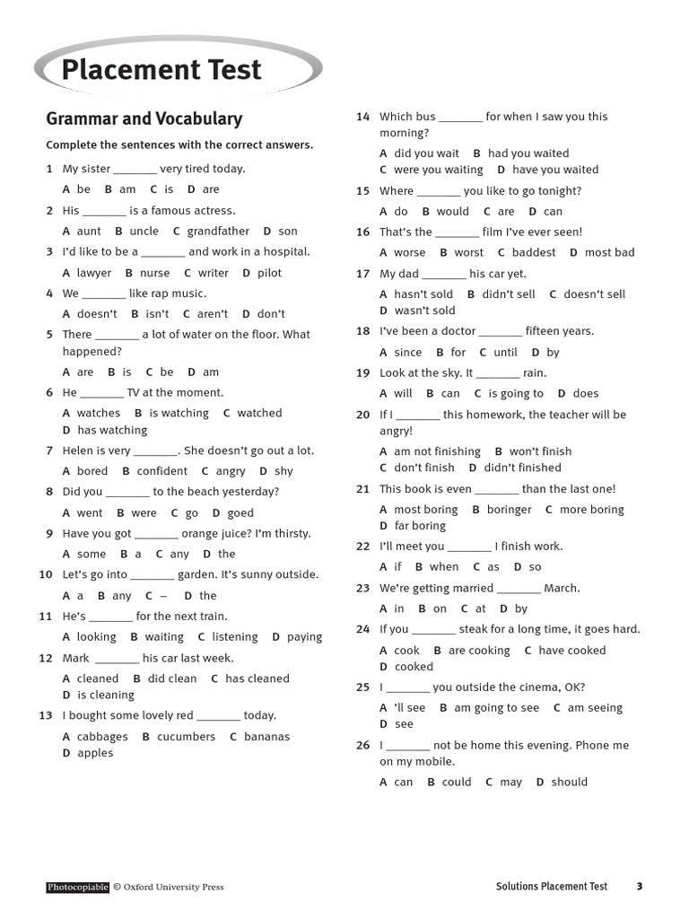 Rozrazovaci Test AJ 11-12 | PDF