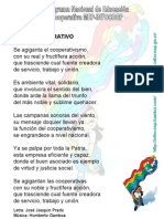 Letra Himno Cooperativo