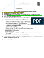 Acta de Reunión Normas de Convivencia