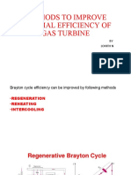 Methods To Improve Thermal Efficiency of Gas Turbine