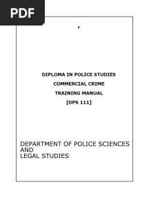 Commercial Crime Manual