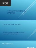 TYPES OF OPERATING SYSTEM Microproject