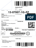 Parcel delivery details