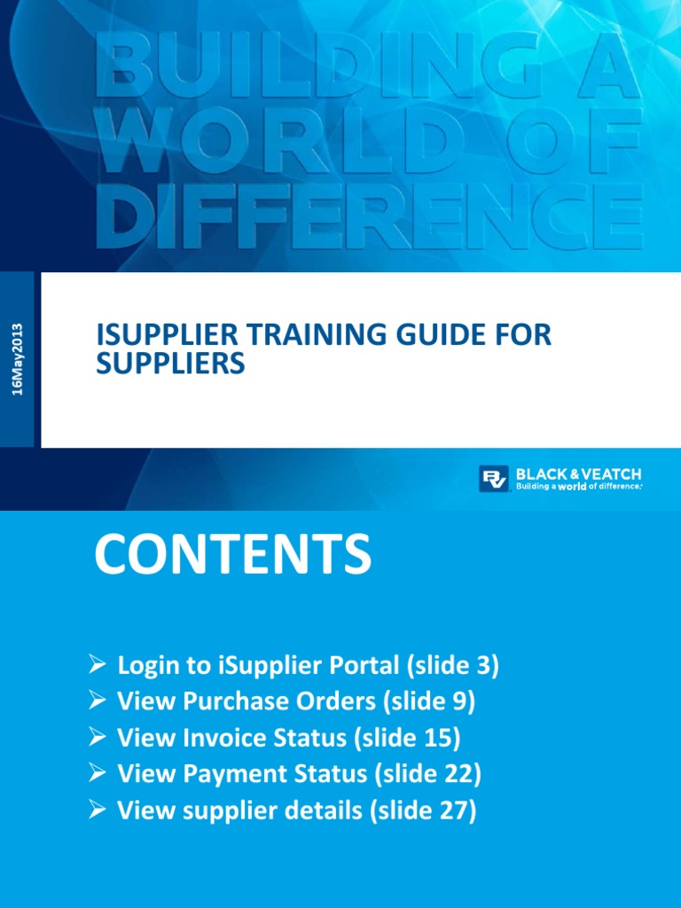 ISupplier Help Document Download Free PDF Invoice Login