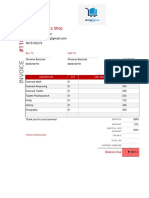 Simple Tax Invoice With Billing and Shipping