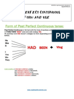 Past Perfect Continuous FORM and USE PDF