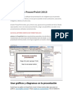Entorno de Powerpoint 2013: Usar Gráficos Y Diagramas en La Presentación