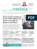 Massa Negocia El Ingreso de U$s 2500 Millones de Bancos Extranjeros y Planea No Devaluar