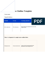 Course Outline Template