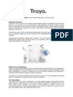 JD - Product Lead - Traya Health