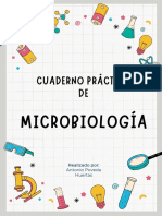 A4 Portada Carátula Proyecto Ciencias Química Doodle Verde y Blanco