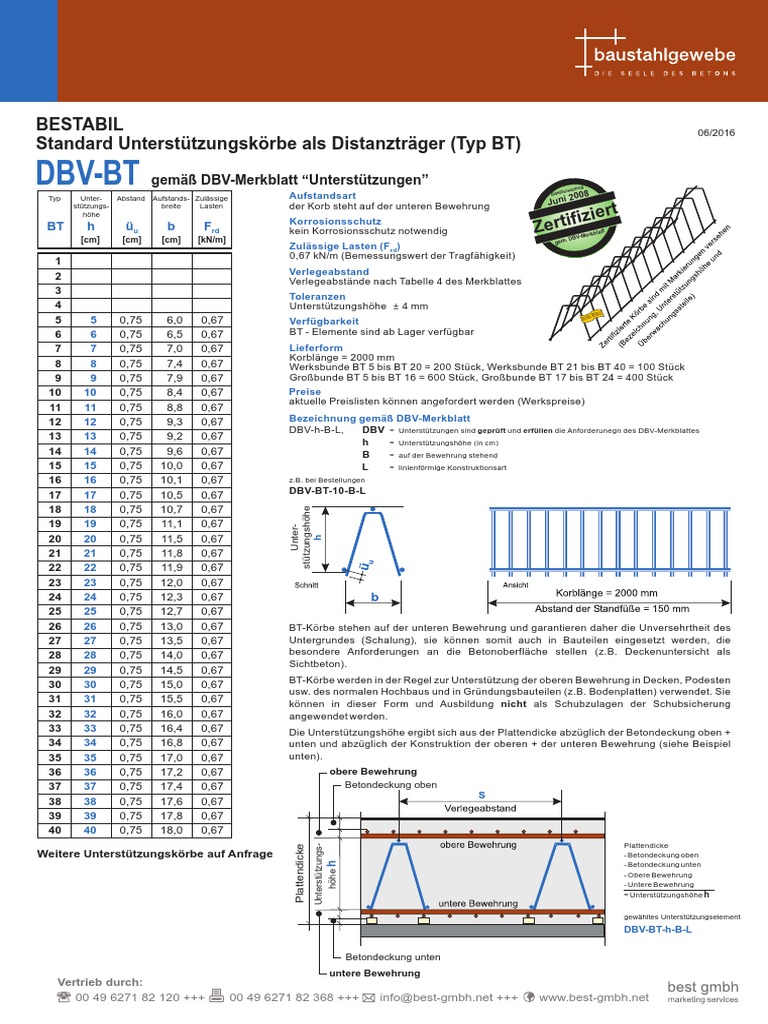 Prospekt Unterstuetzungskorb DBV-BT | PDF
