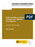 DDC-CAN-03 - Enfermedades Profesionales Causadas Por Agentes Carcinógenos. Cáncer de Laringe