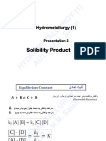 Presentation 3 Solibility Product - RDS, WM KSP