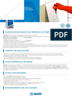 Ficha Técnica de Mapelastic Smart | PDF | Hormigón | Mortero (Albañilería)