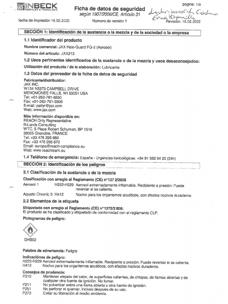 HDS JAX HaloGuard FG2 PDF