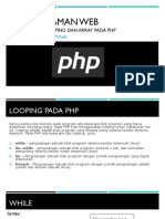 07 Pemrograman Web - Looping Dan Array