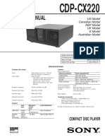 Sony CDP CX220 Service Manual