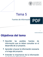 Tema 5 - Fuentes de Información - GIE