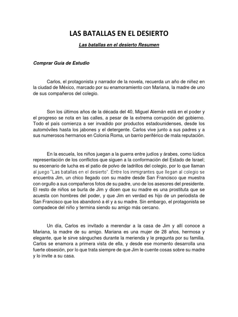 Las Batallas en El Desierto PDF