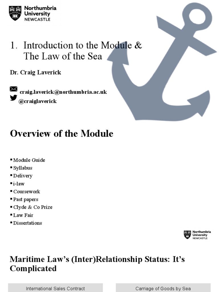 1 Law of the Sea PDF United Nations Convention On The Law Of The Sea Admiralty Law