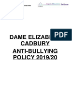 Dame Elizabeth Cadbury Anti Bullying Policy 2019 2020 1