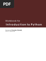 Workbook IntroductionToPython