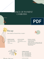 Balance of Payment Cambodia