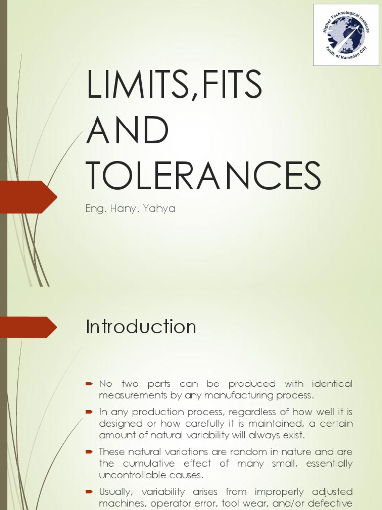 Limits, Fits and Tolerances | PDF | Engineering Tolerance | Engineering