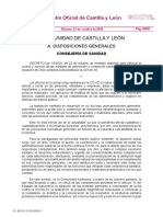 Decreto-Ley de medidas urgentes para reforzar el control y sanción de las medidas de prevención y contención sanitarias para afrontar la COVID-19 en Castilla y León