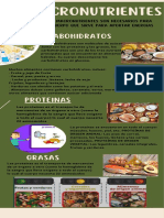 Infografía Macronutrientes y Los Alimentos.