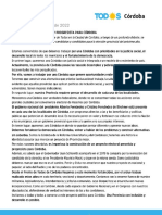 El FdT Córdoba anunció que tendrá lista de candidatos propia para el 2023