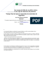 Estudio de Las Causas de Las Fallas de Un Piñón Helicoidal de Una Caja de Transmisión de Potencia