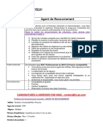 Recrutement - Agent de Recouvrement