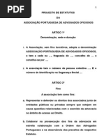 APAO - PROJECTO DE ESTATUTOS