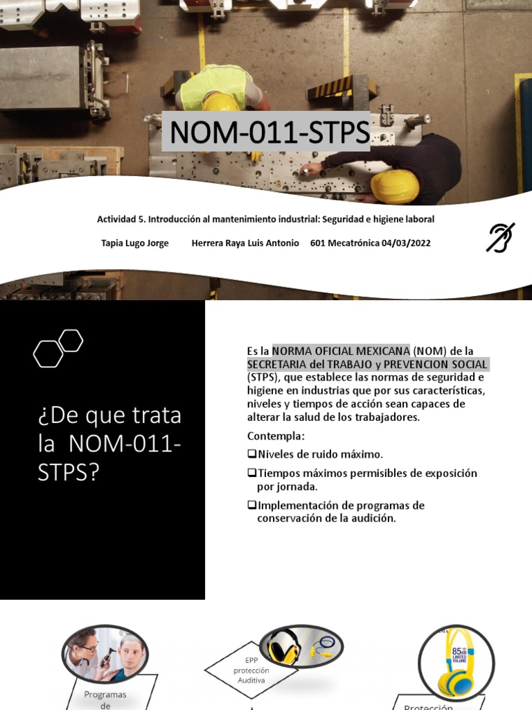 Norma 011 STPS: Seguridad Laboral | PDF
